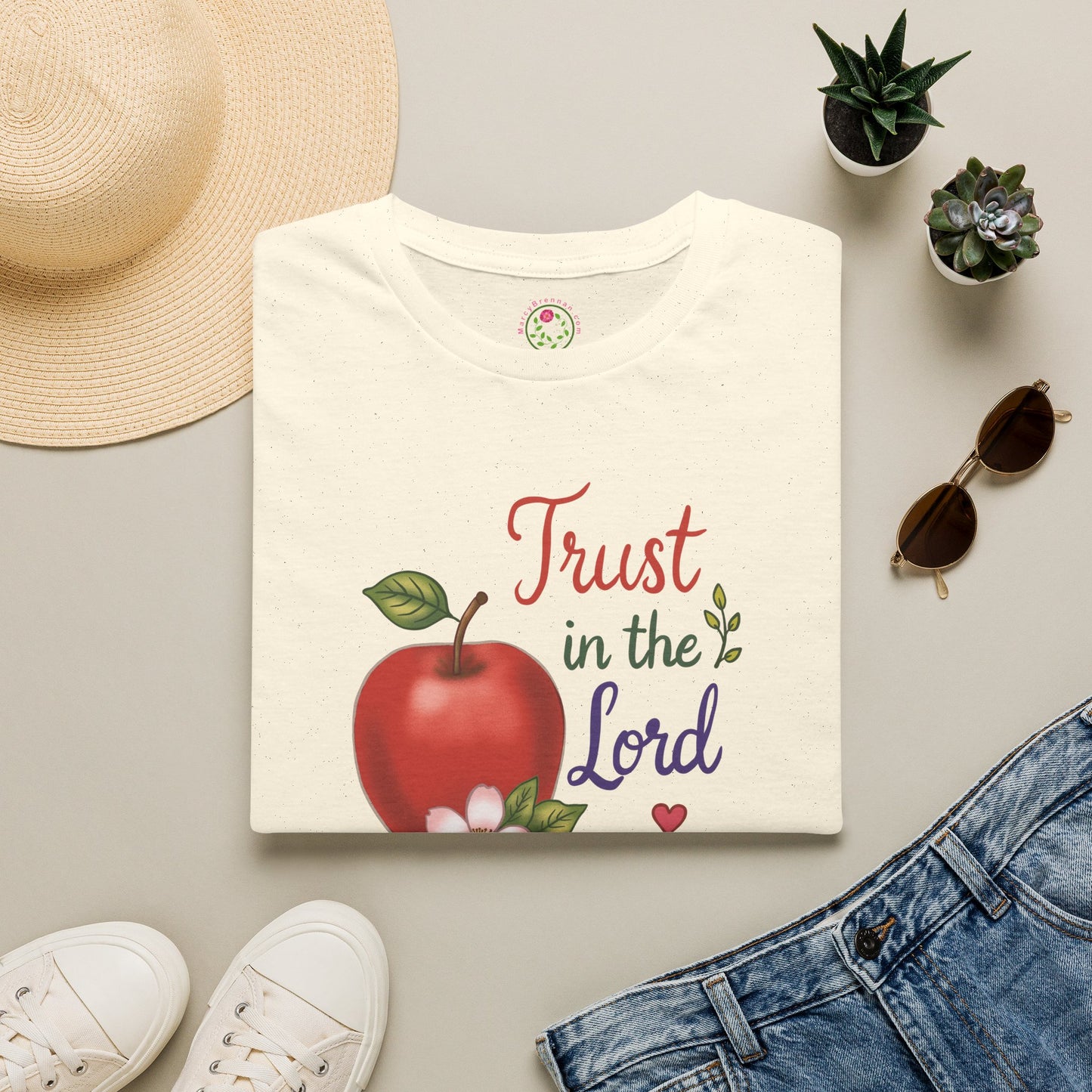Trust in the Lord T-Shirt — Faith Apple Graphic Tee