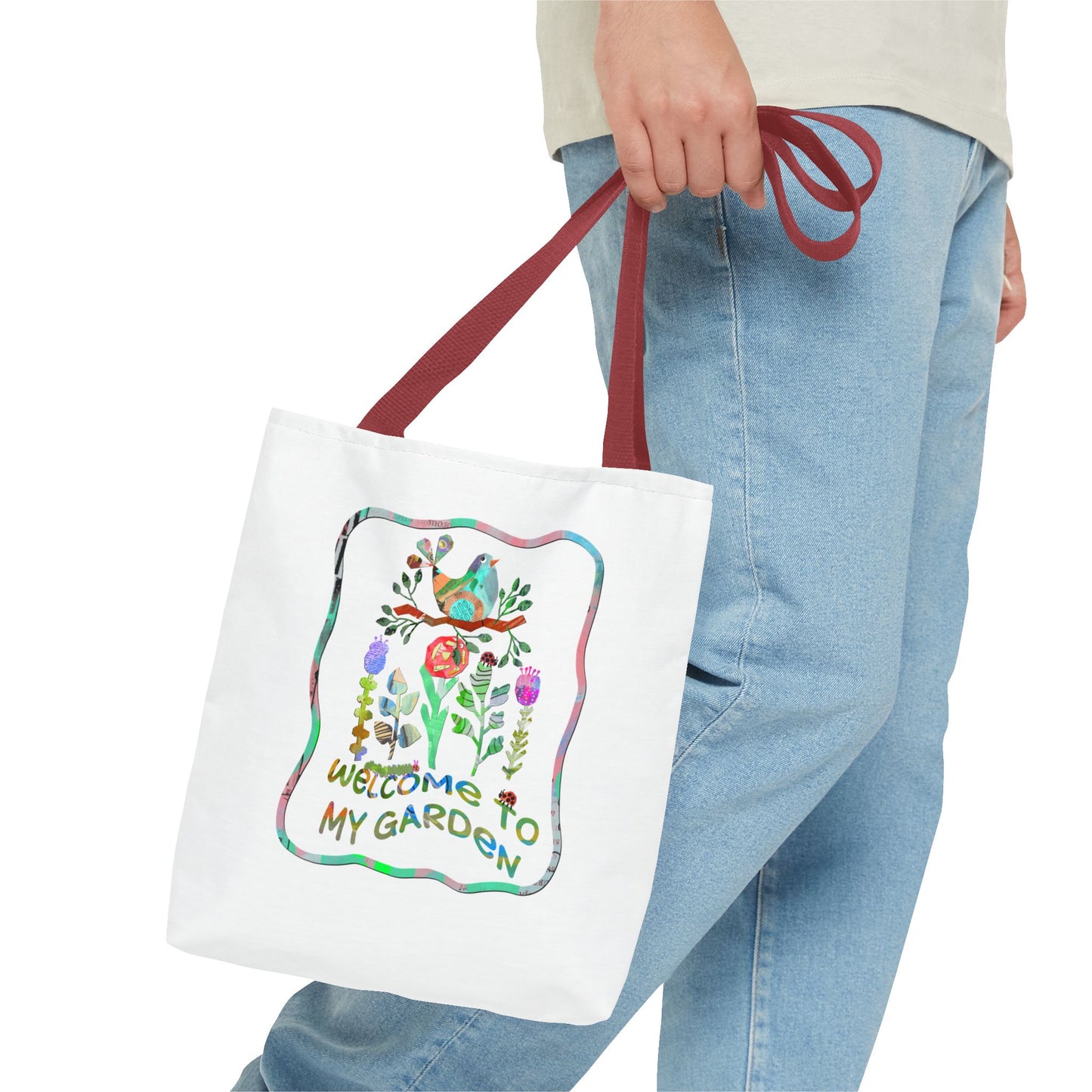 Welcome to My Garden Collage Tote Bag