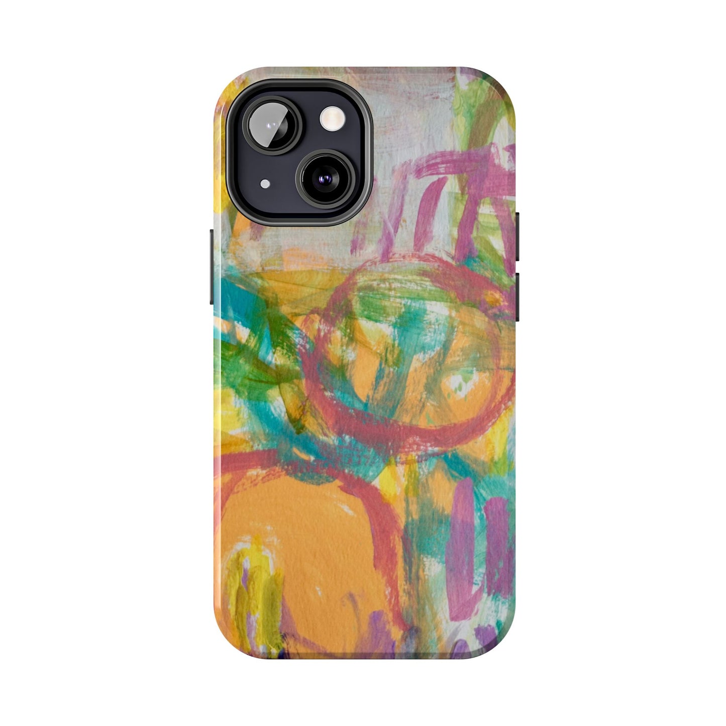 Abstract Pastel Circles Tough Phone Cases