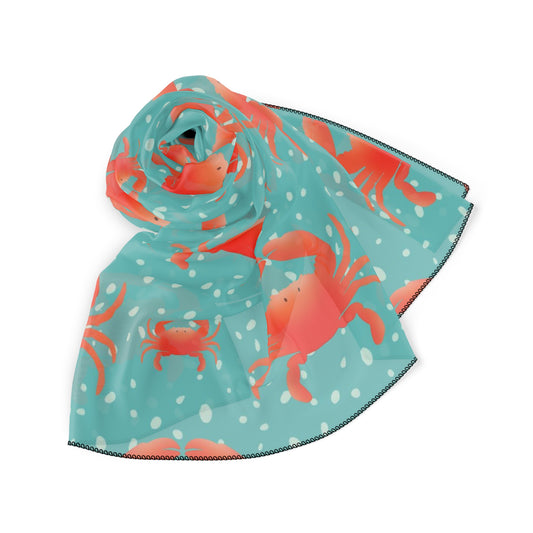 Crabs Square Poly Scarf