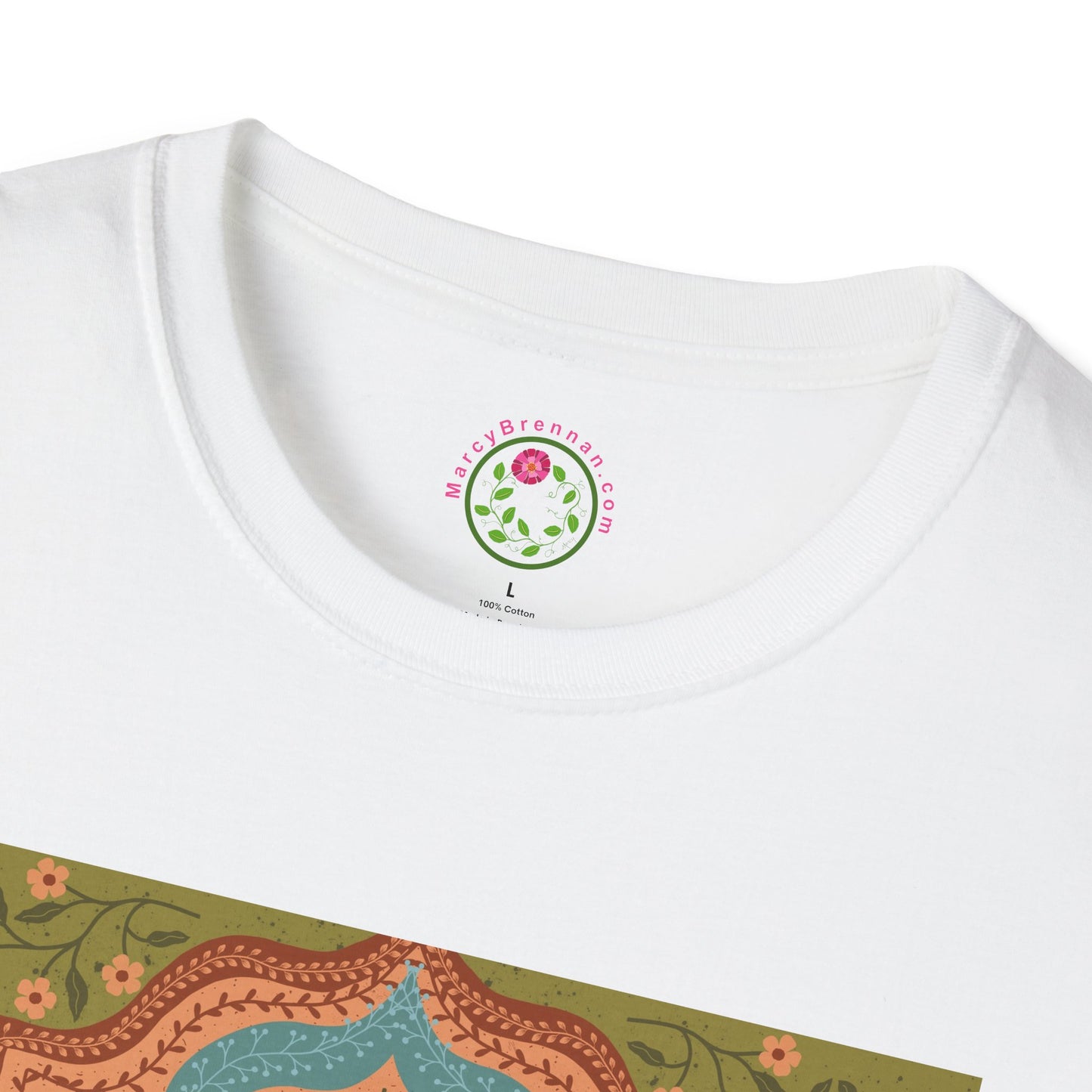 Scandi Woodland Squirrel Softstyle T-Shirt