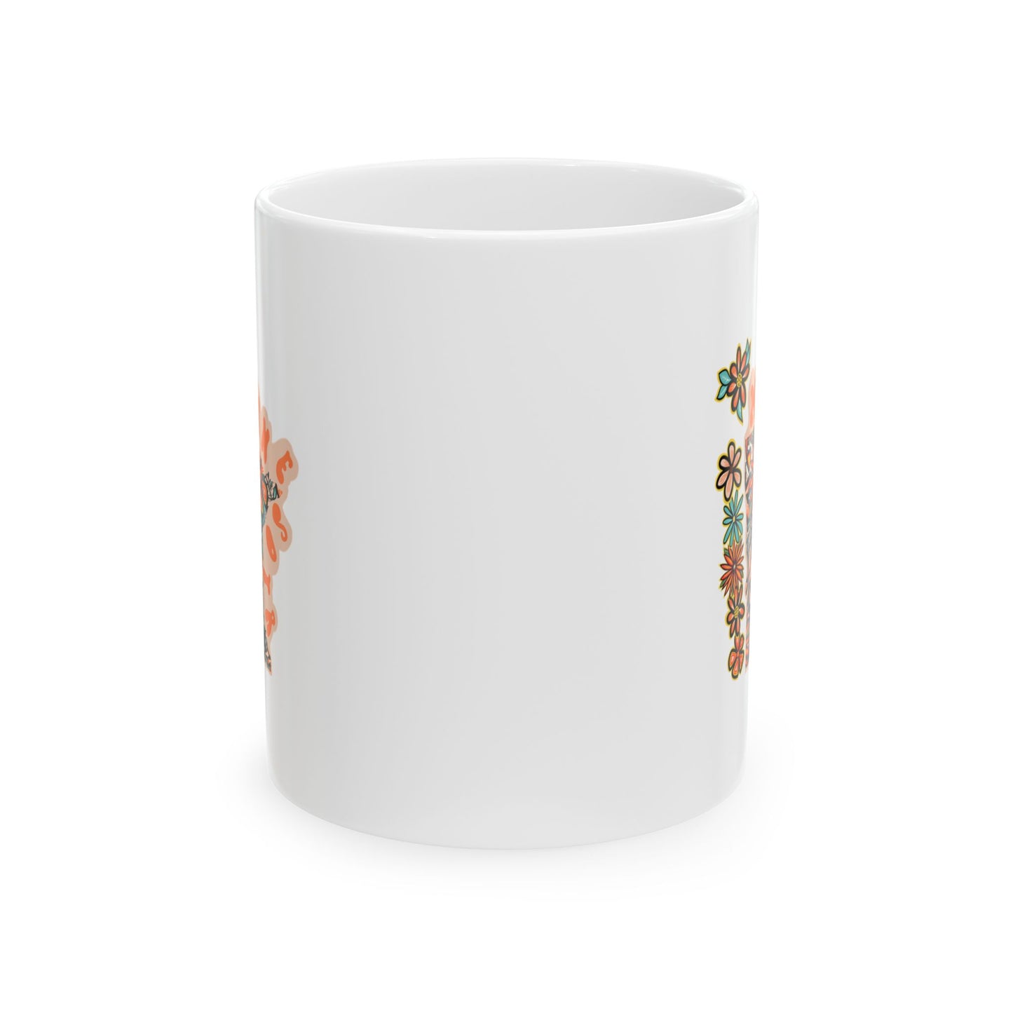 Retro 70s Flowers Minnesota Ceramic Mug 11 oz and 15 oz