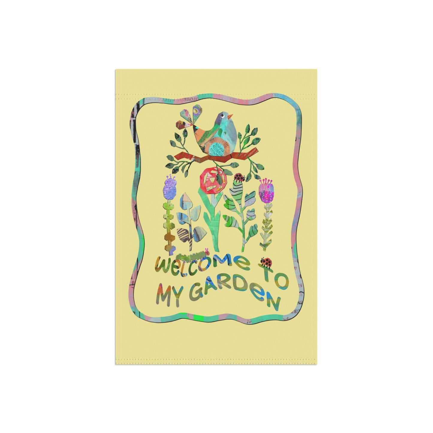 Welcome to My Garden Collage Garden Banner