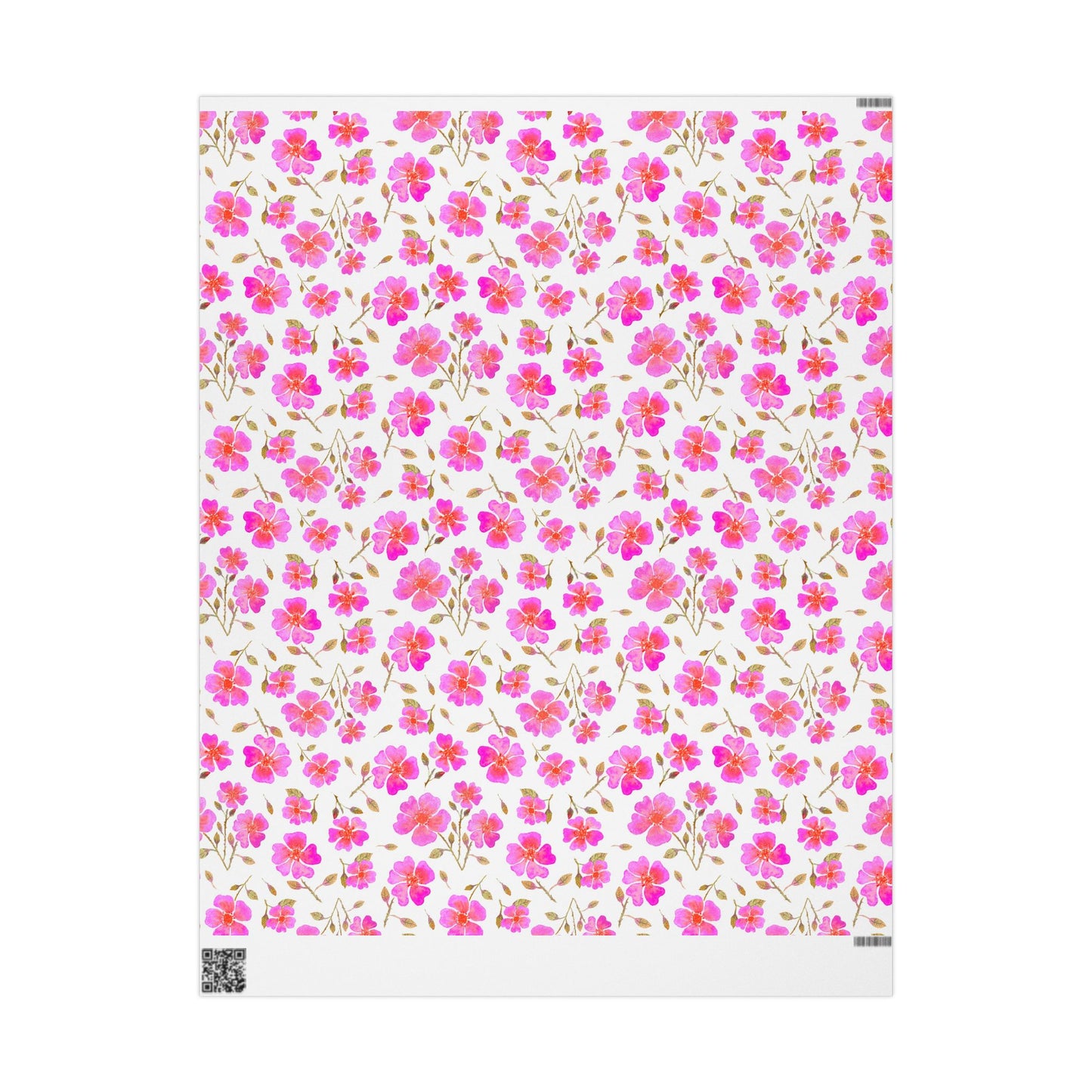 Hot Pink Wild Roses Wrapping Papers