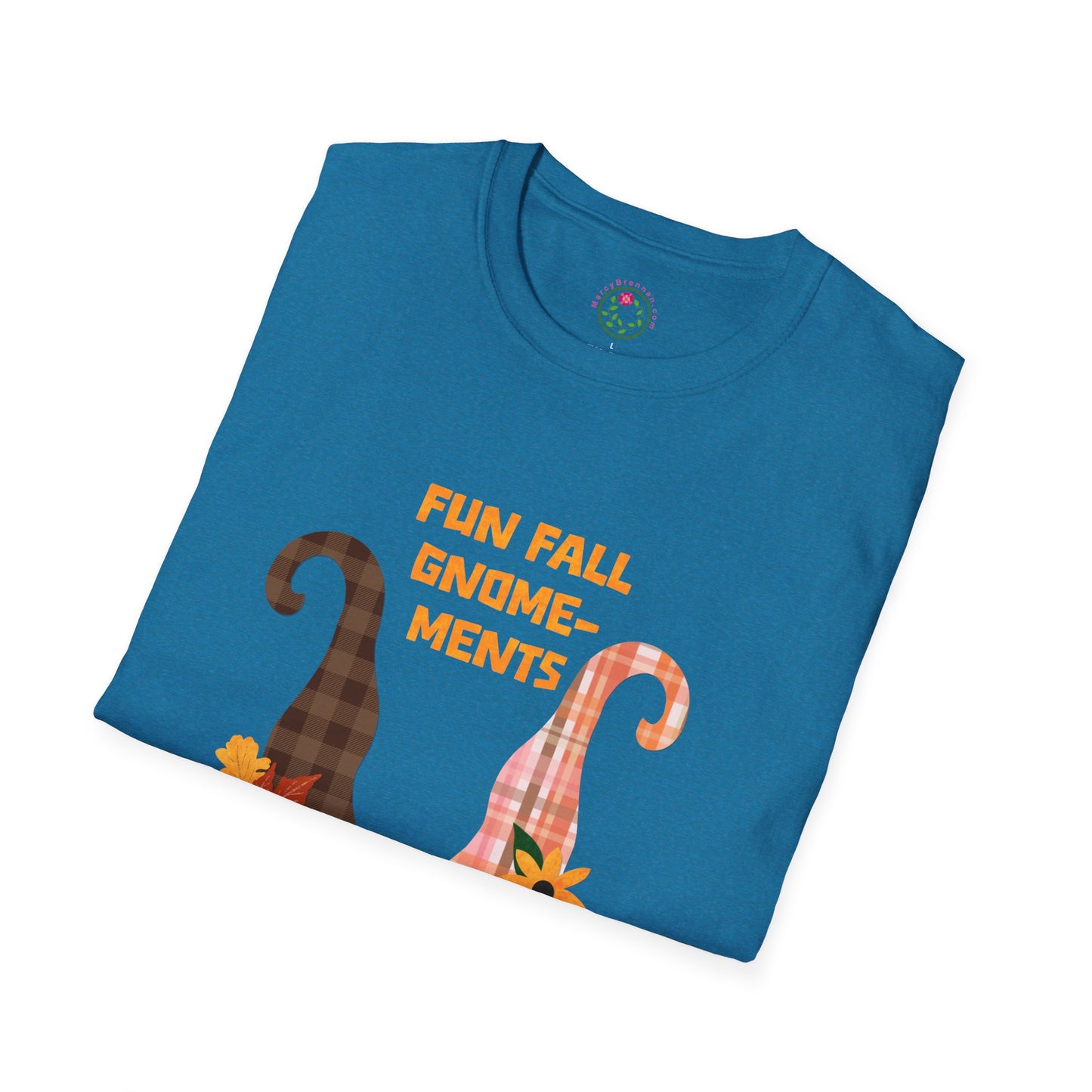 Fun Fall Gnome-ments Collage Softstyle T-Shirt