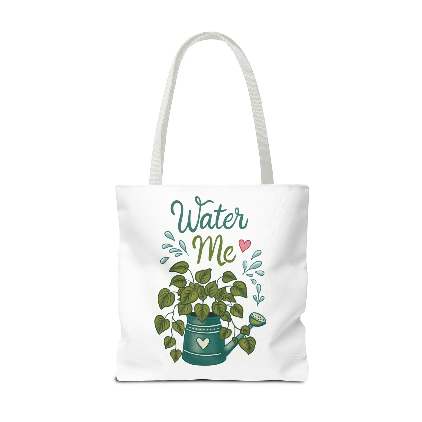 Water Me Plant Tote Bag — Cute Watering Can & Houseplant Eco Grocery Bag