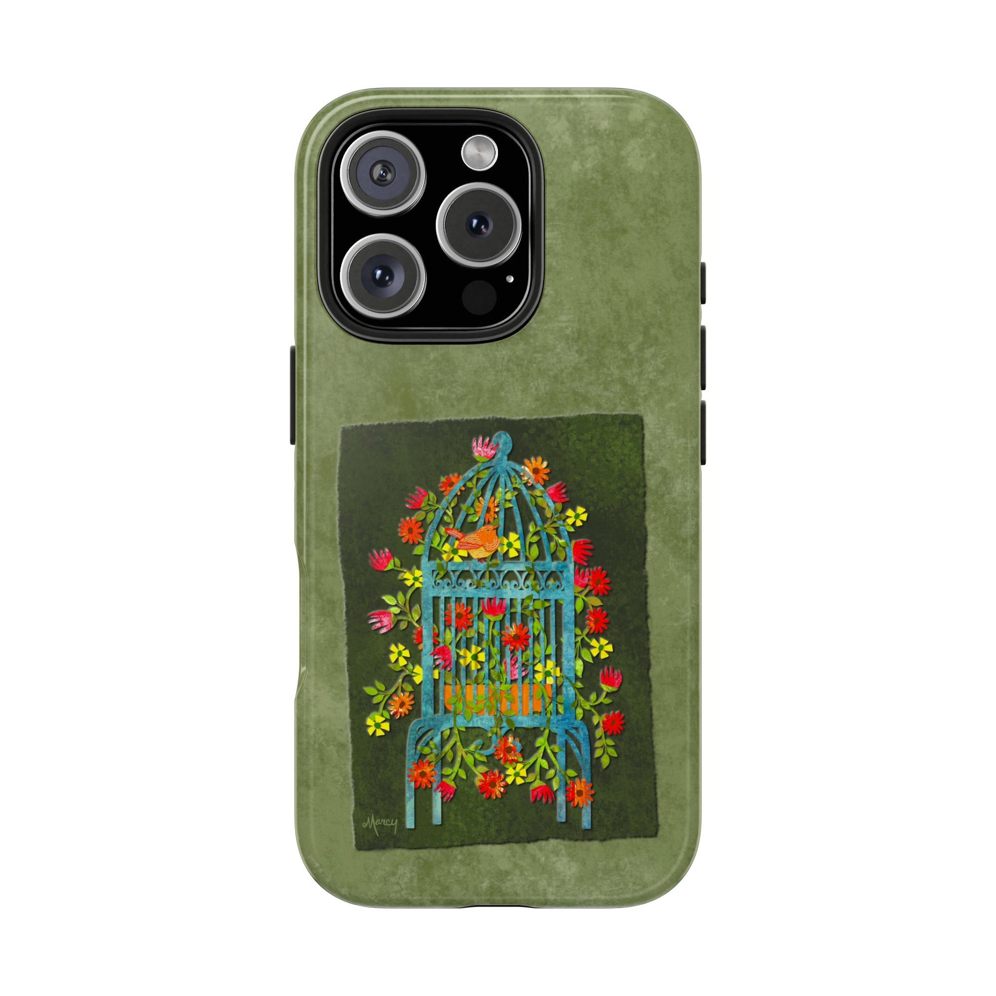 Flower-Filled Vintage Birdcage Collage Tough Phone Cases Marcy Brennan Art Flower-Filled Vintage Birdcage Collage Tough Phone Cases Marcy Brennan Art