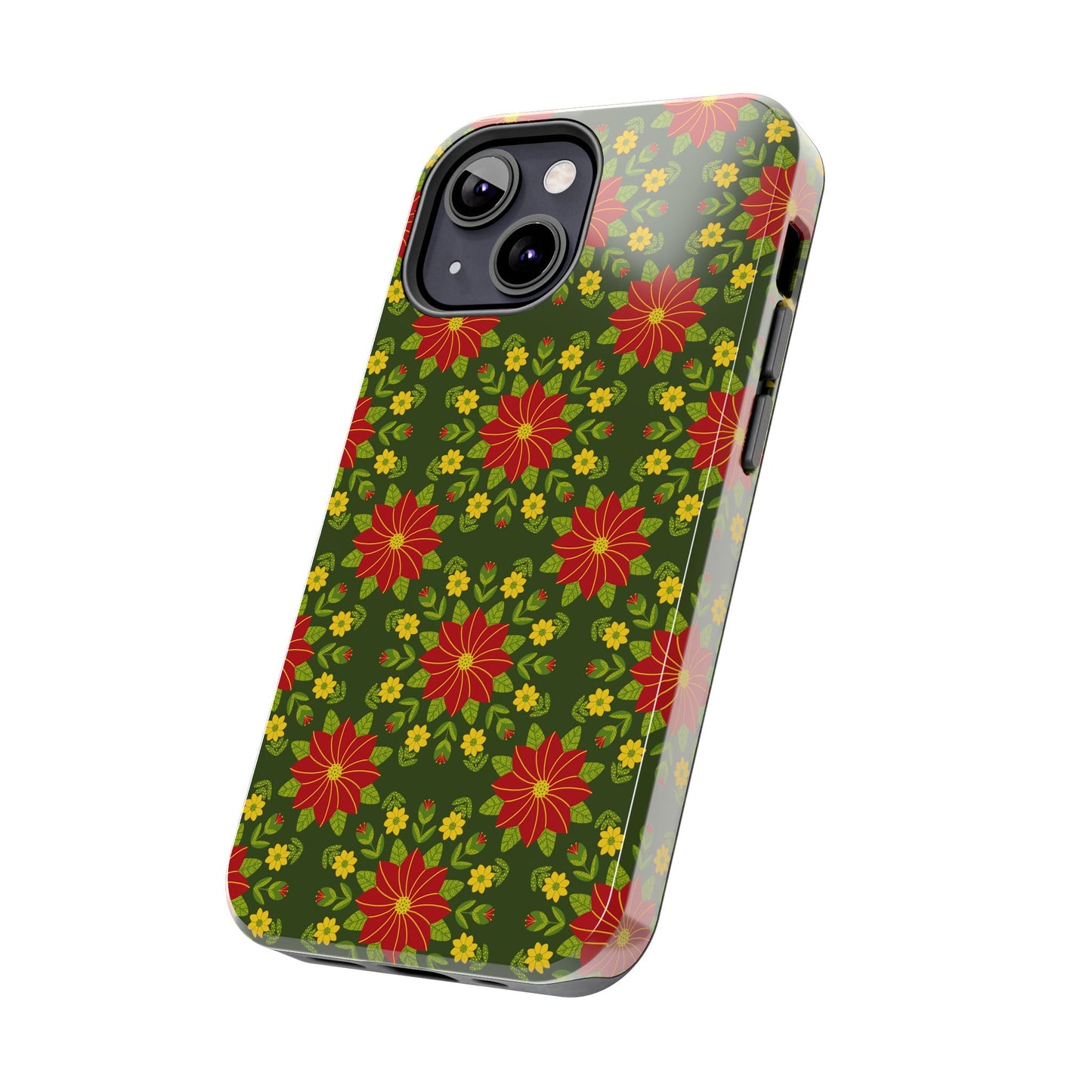 Poinsettias Tough Phone Cases