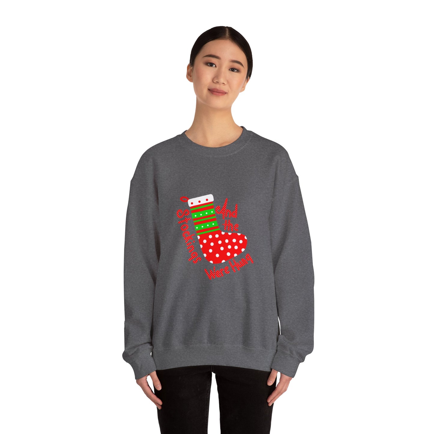 Christmas Stocking Unisex Heavy Blend™ Crewneck Sweatshirt