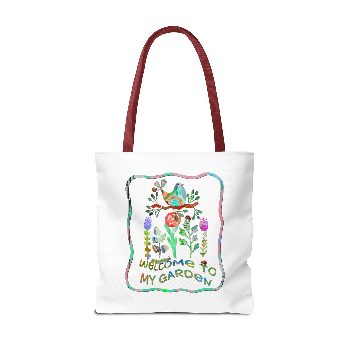 Welcome to My Garden Collage Tote Bag