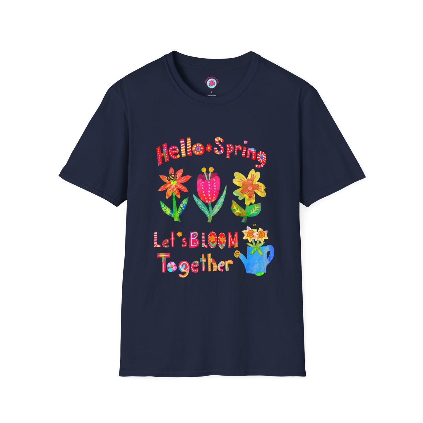 Hello Spring Collage Softstyle T-Shirt