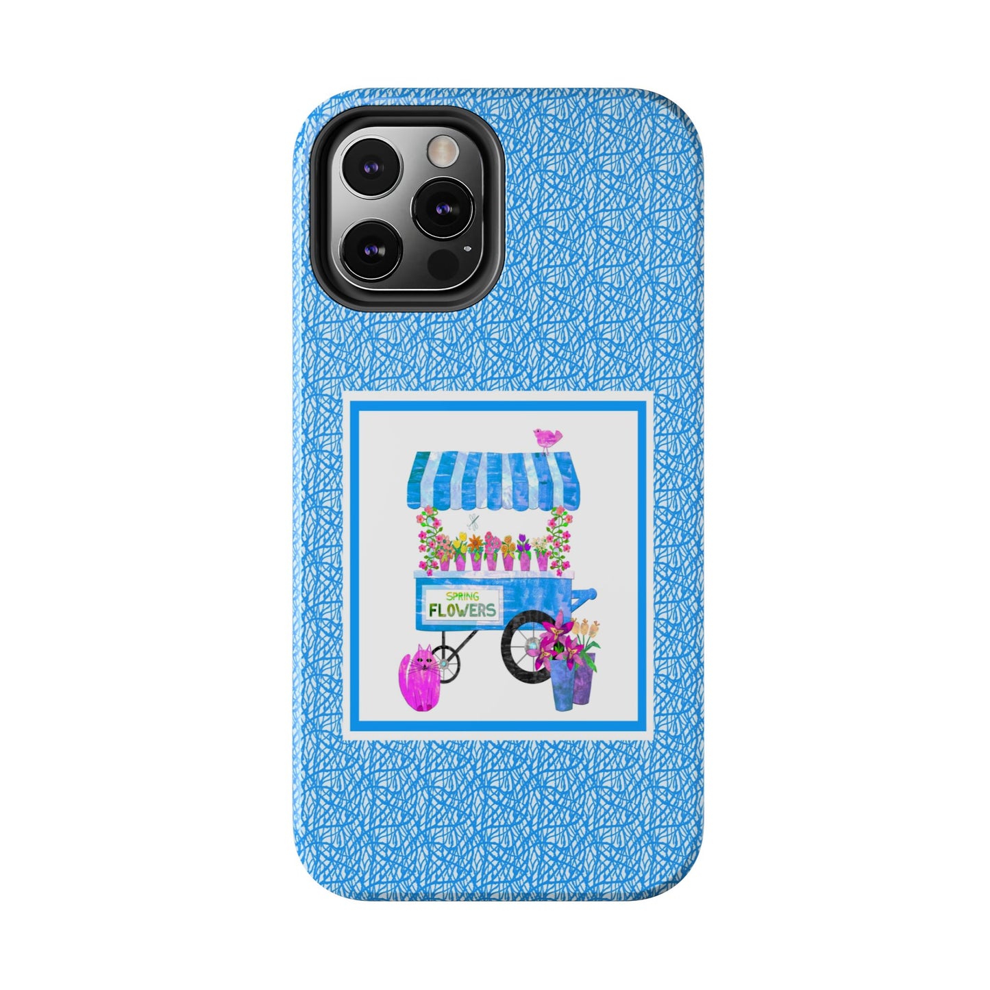 Spring Flower Cart Collage Tough Phone Cases