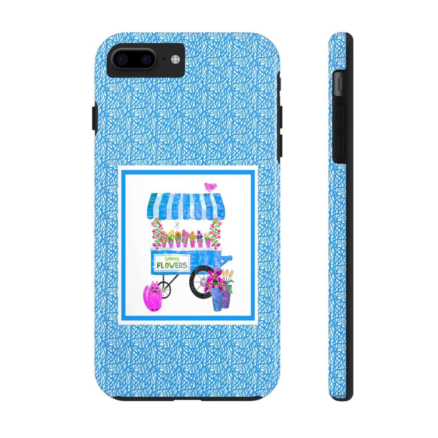 Spring Flower Cart Collage Tough Phone Cases