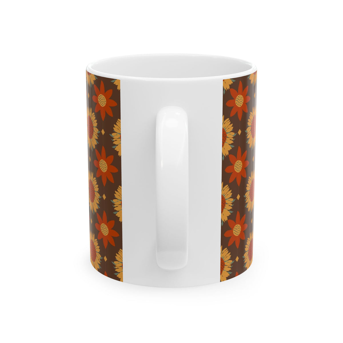 Golden Sunflowers Ceramic Mug 11oz
