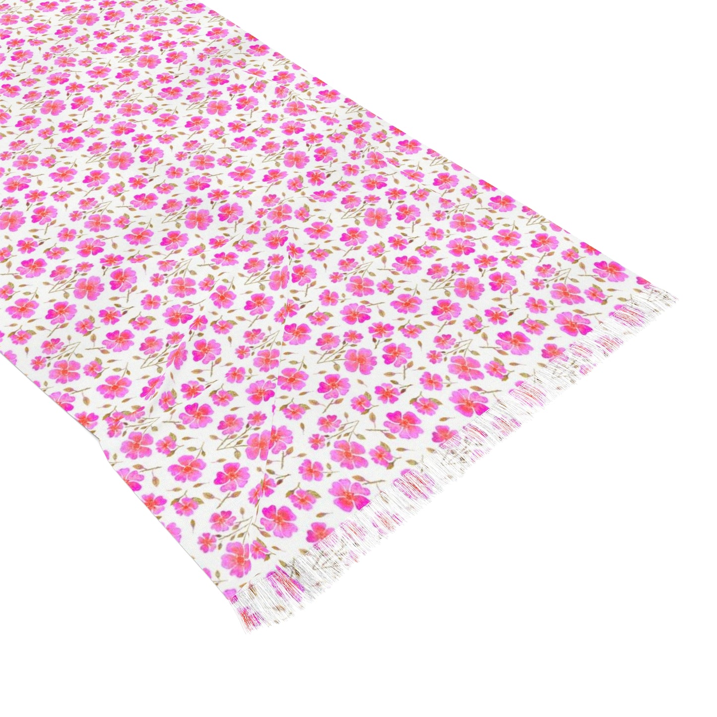 Hot Pink Wild Roses Light Scarf