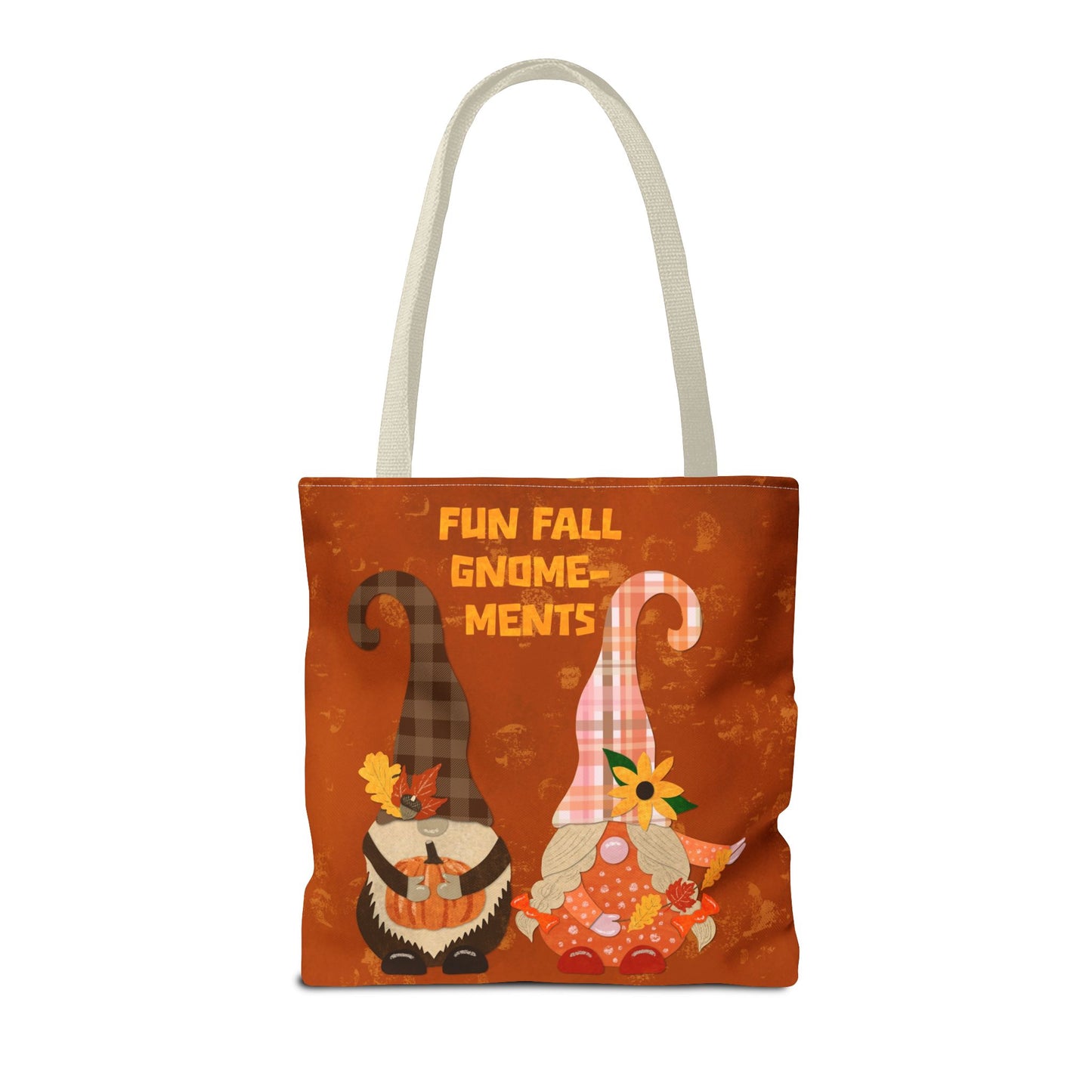 Fun Fall Gnome-ments Collage Tote Bag