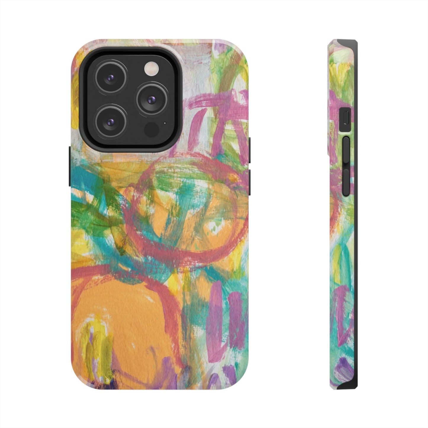 Abstract Pastel Circles Tough Phone Cases