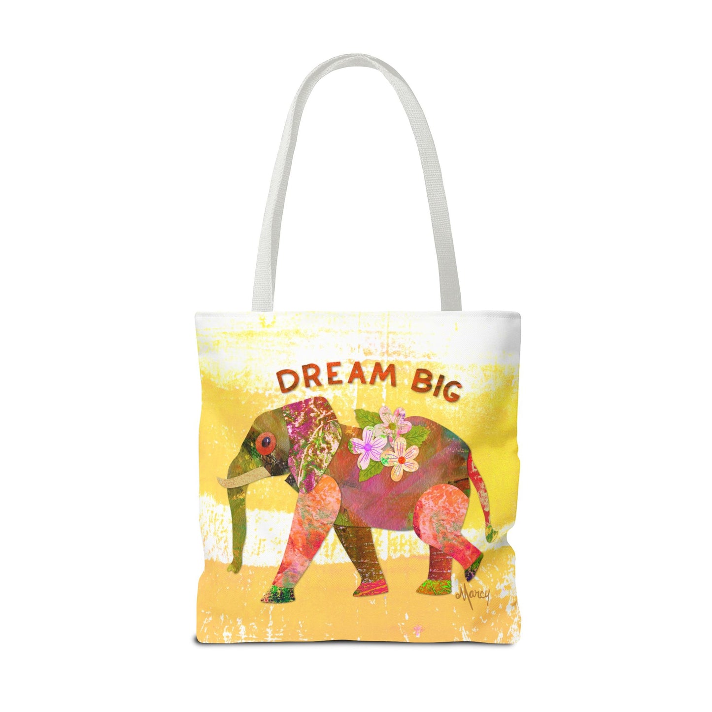 Dream Big Elephant Collage Tote Bag
