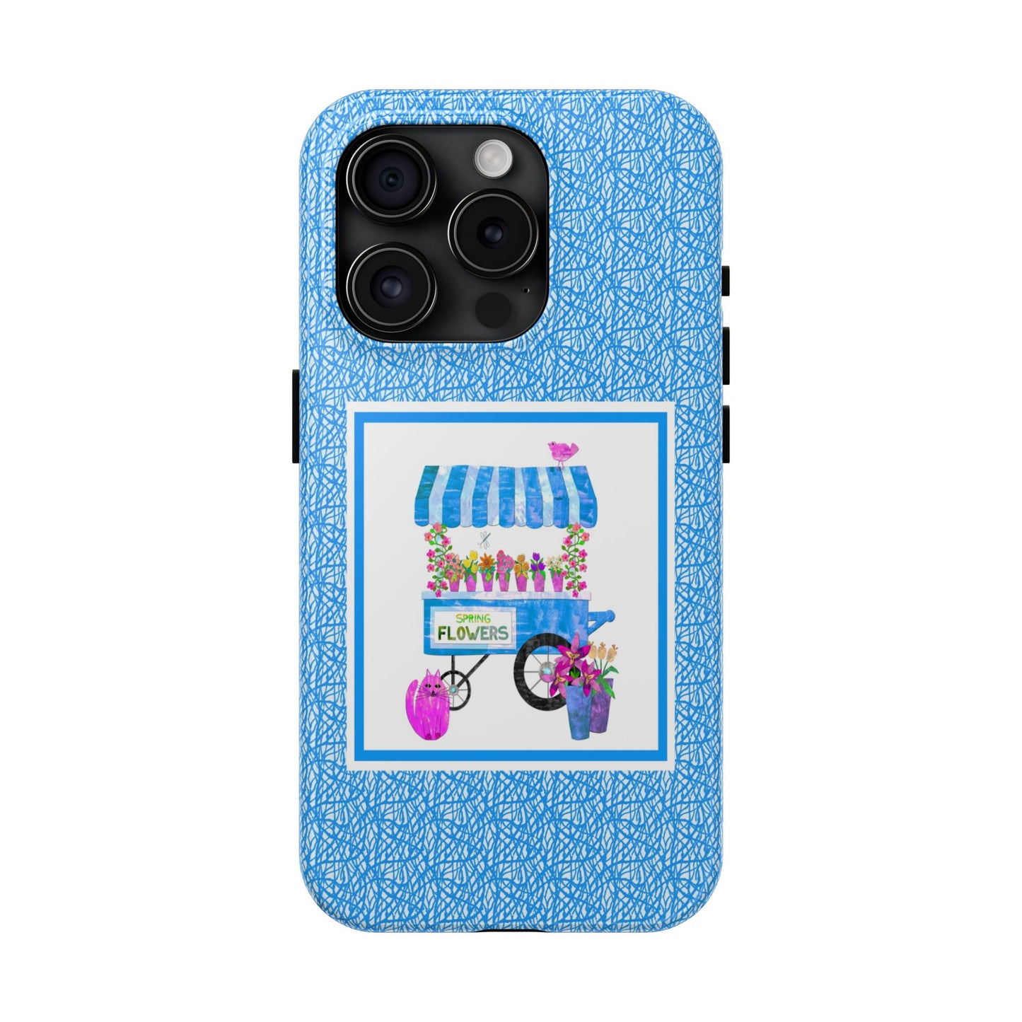 Spring Flower Cart Collage Tough Phone Cases