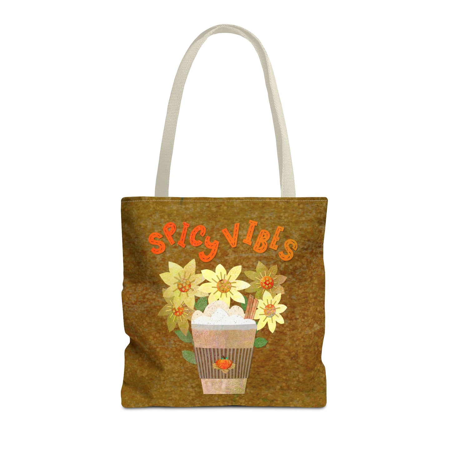 Spicy Vibes Latte Collage Tote Bag