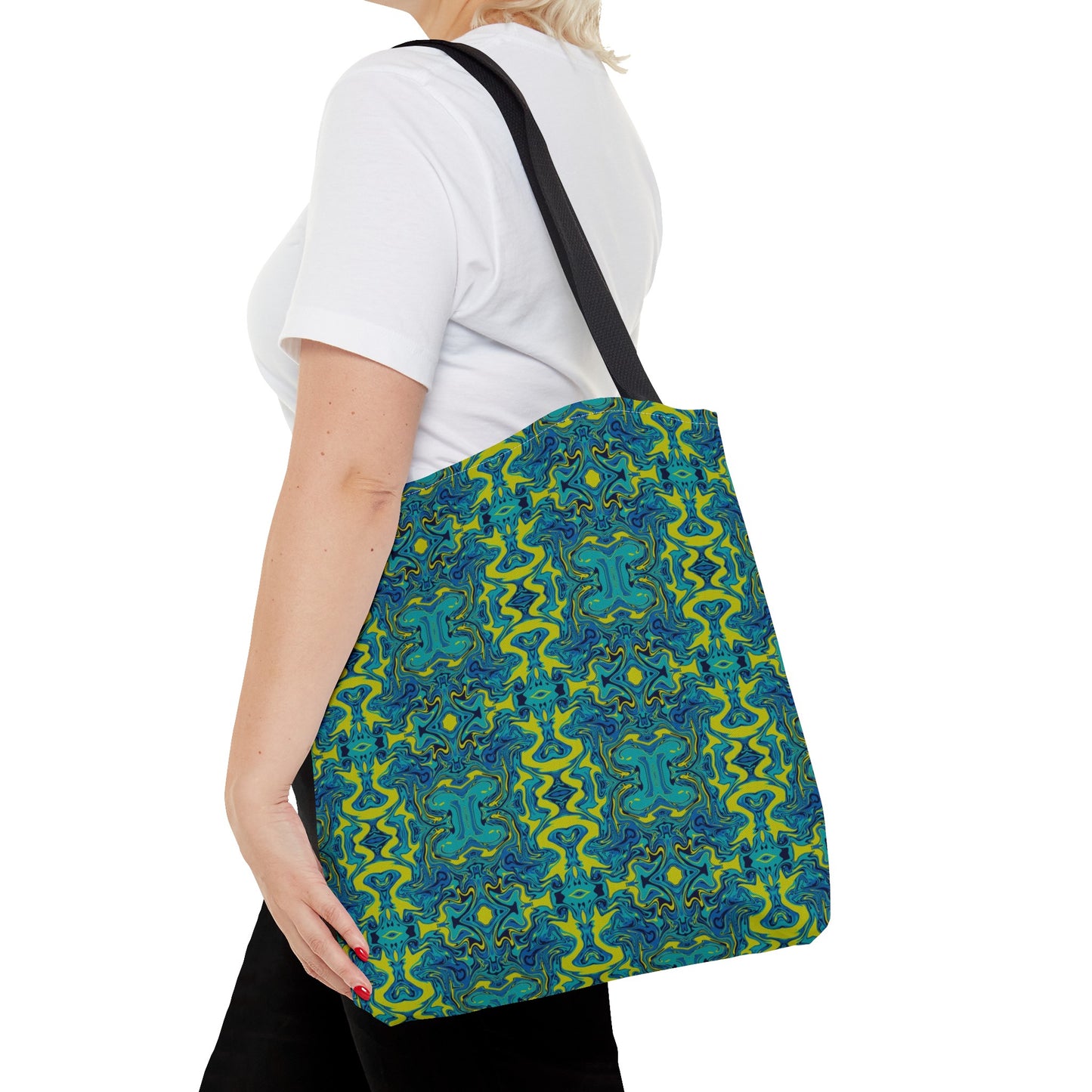 Boho Psychedelic Liquify Tote Bag