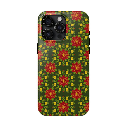 Poinsettias Tough Phone Cases