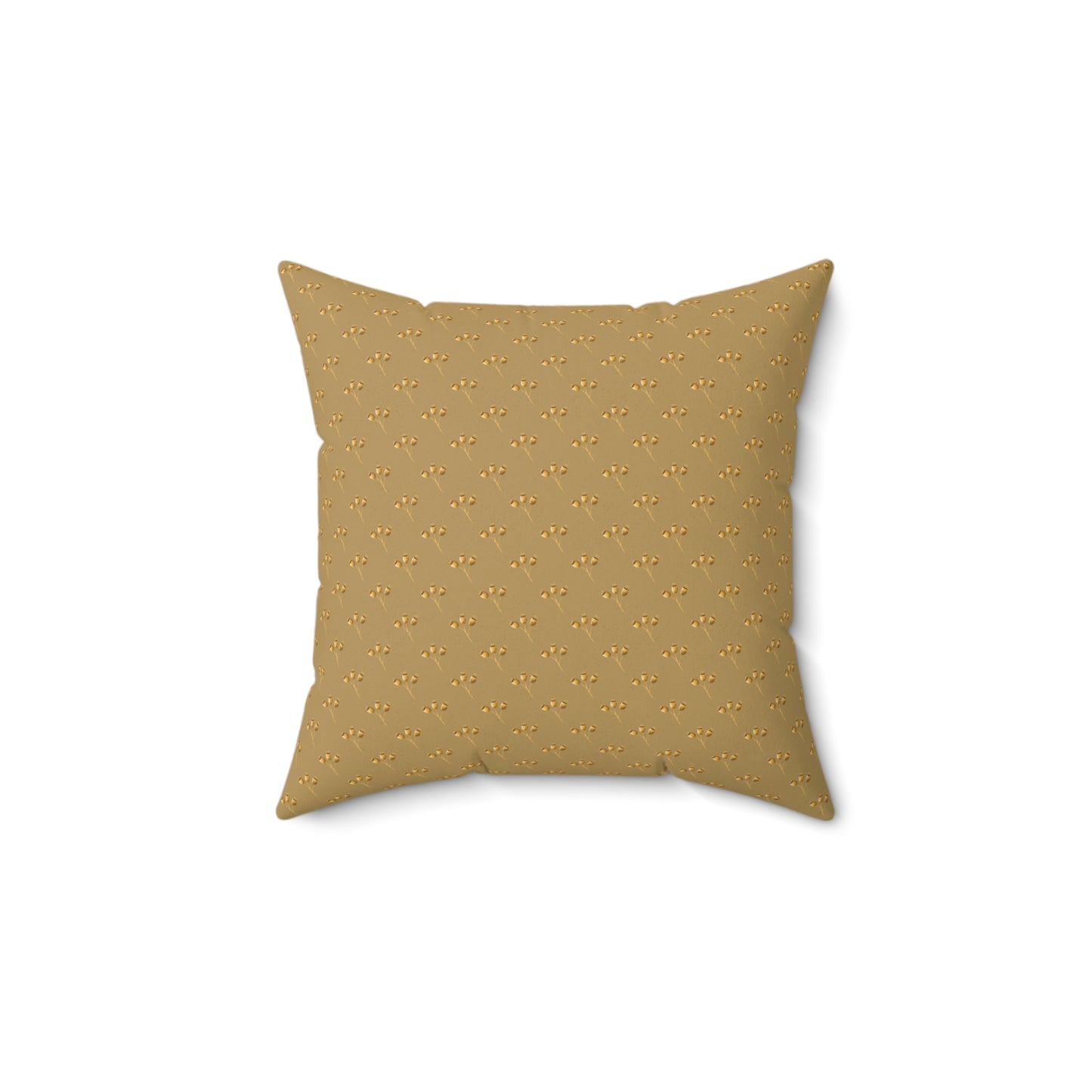 Golden Seed Pods Spun Polyester Square Pillow