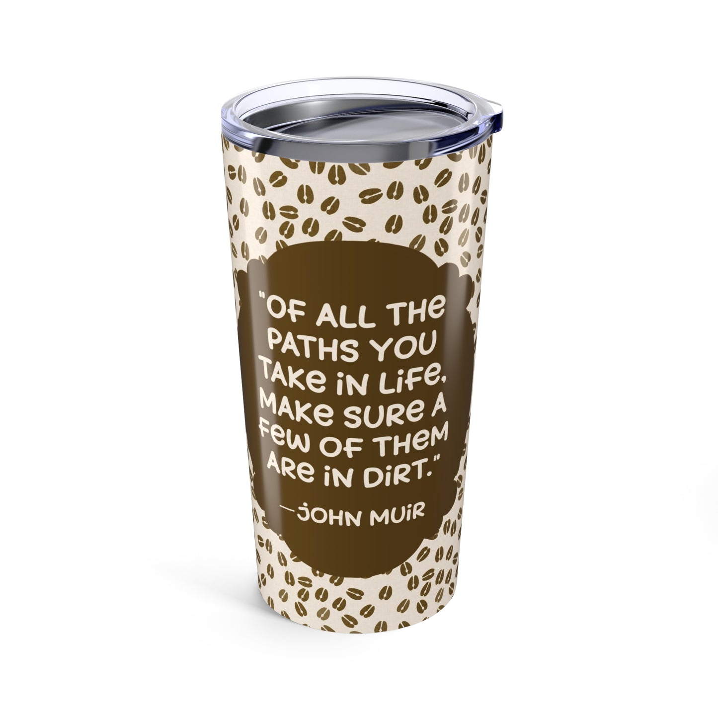Deer Tracks with John Muir Quote Tumbler