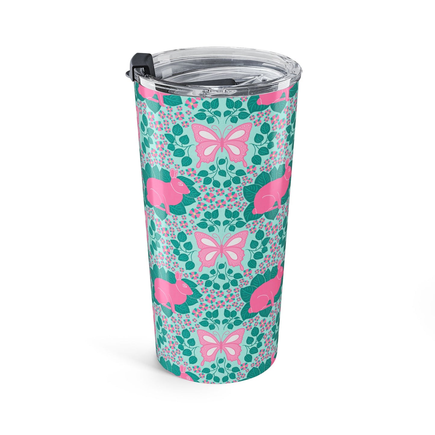 Bunnies & Butterflies 20 oz Insulated Travel Cup