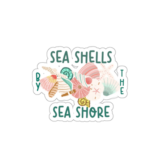 Sea Shells by the Seashore Die-Cut Stickers
