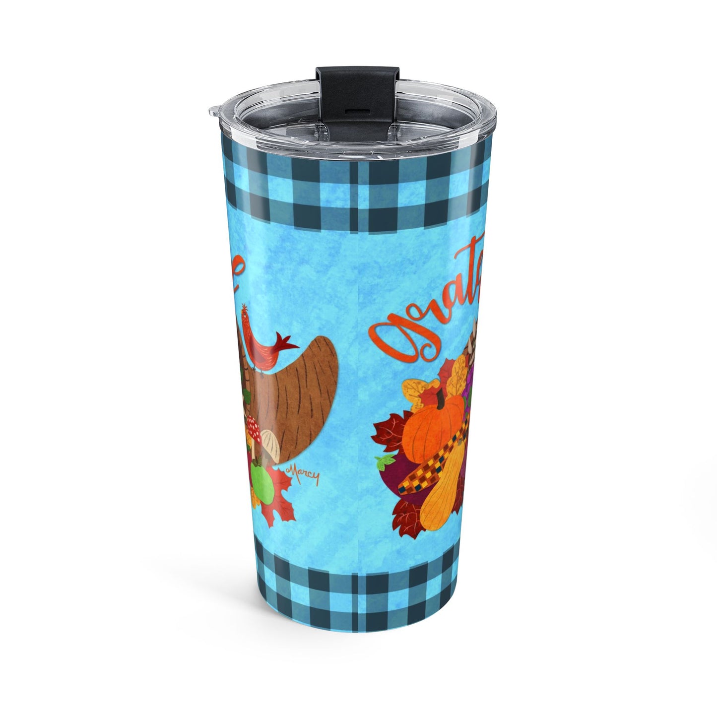Cornucopia Collage Tumbler