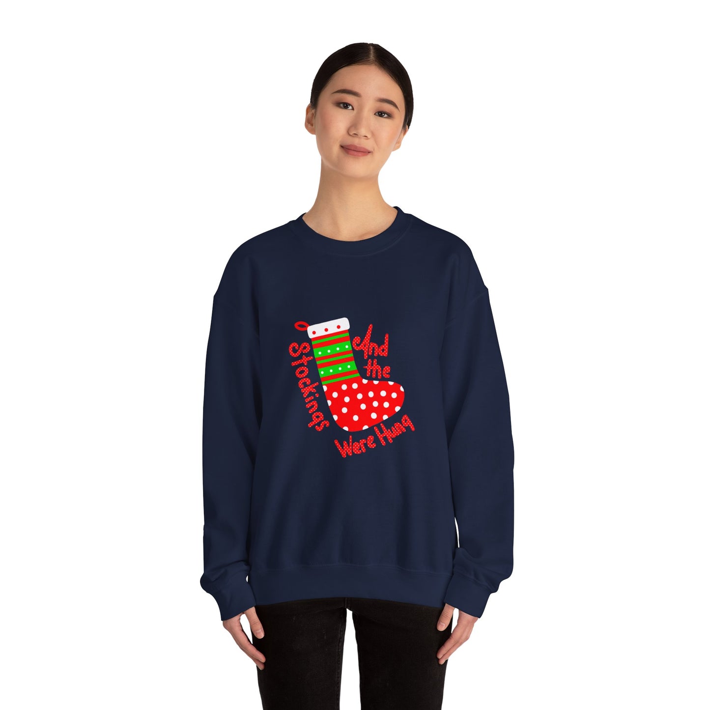 Christmas Stocking Unisex Heavy Blend™ Crewneck Sweatshirt