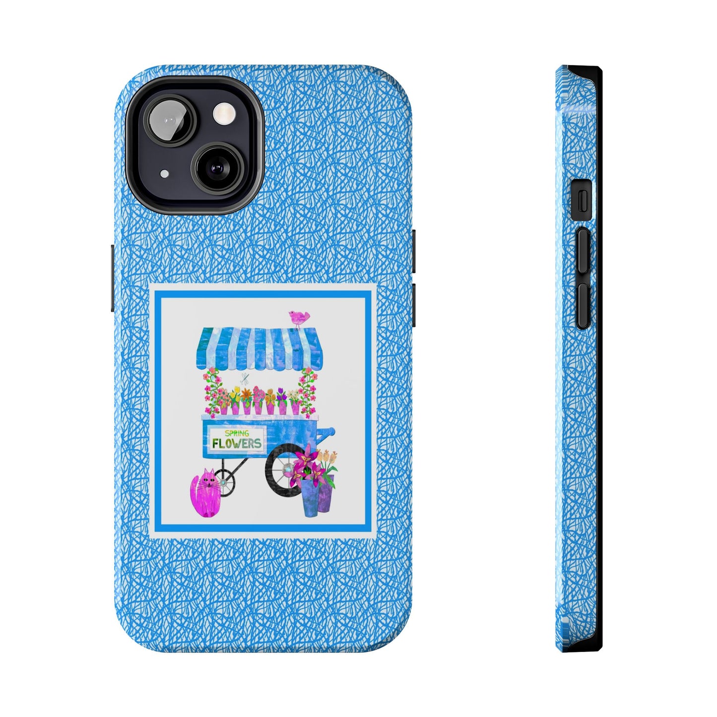 Spring Flower Cart Collage Tough Phone Cases