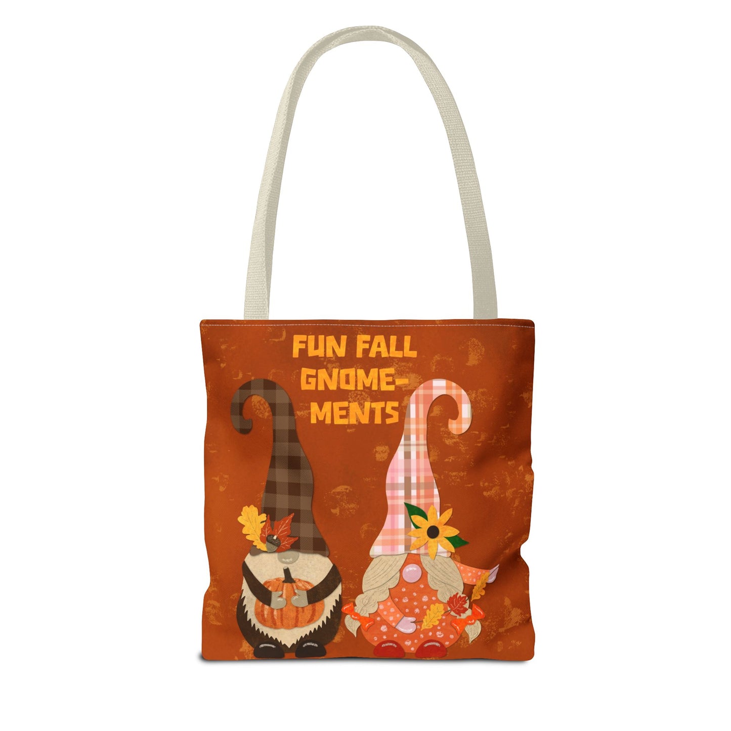 Fun Fall Gnome-ments Collage Tote Bag