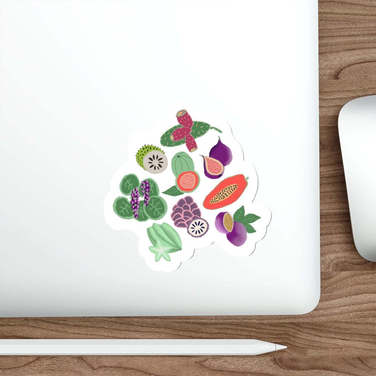 Tropical Fruit Die Cut Sticker