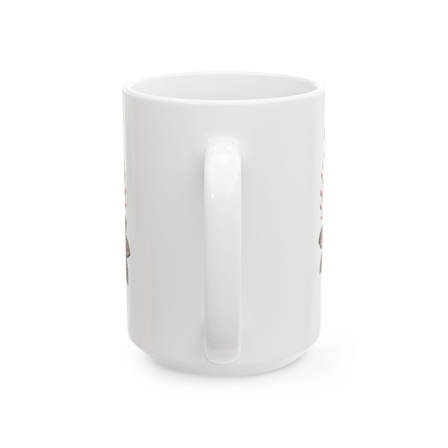 Bloom Where You’re Planted Ceramic Mug — Botanical Coffee Tea Cup (11oz & 15oz)