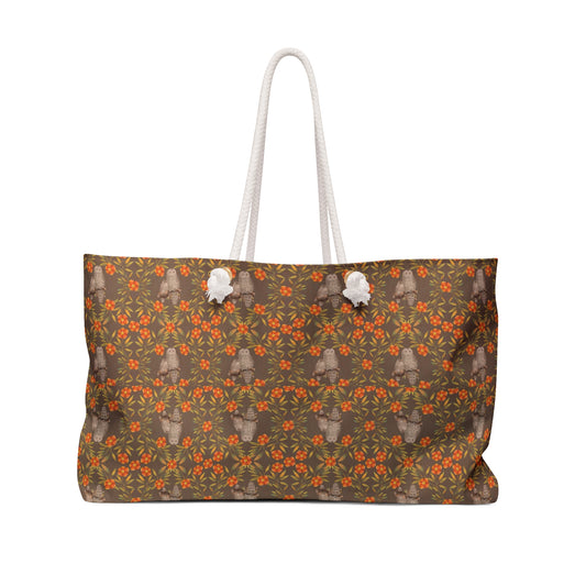 Owls & Flowering Vines Weekender Bag