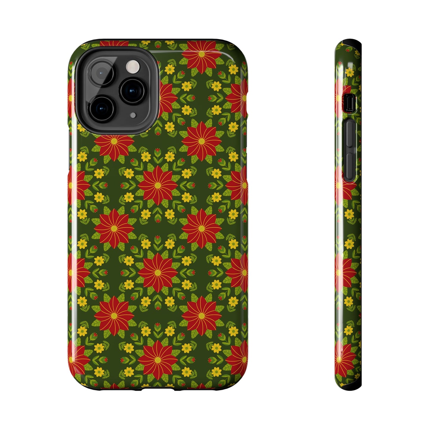 Poinsettias Tough Phone Cases