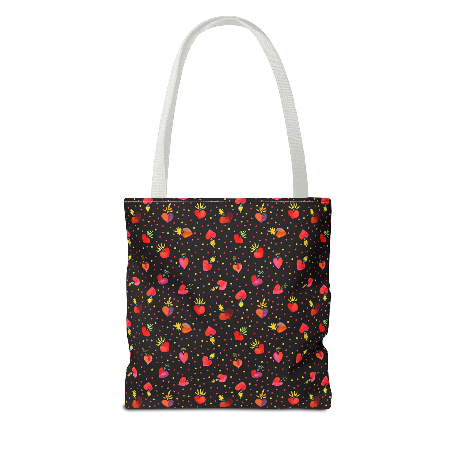 Frida Flaming Hearts Tote Bag