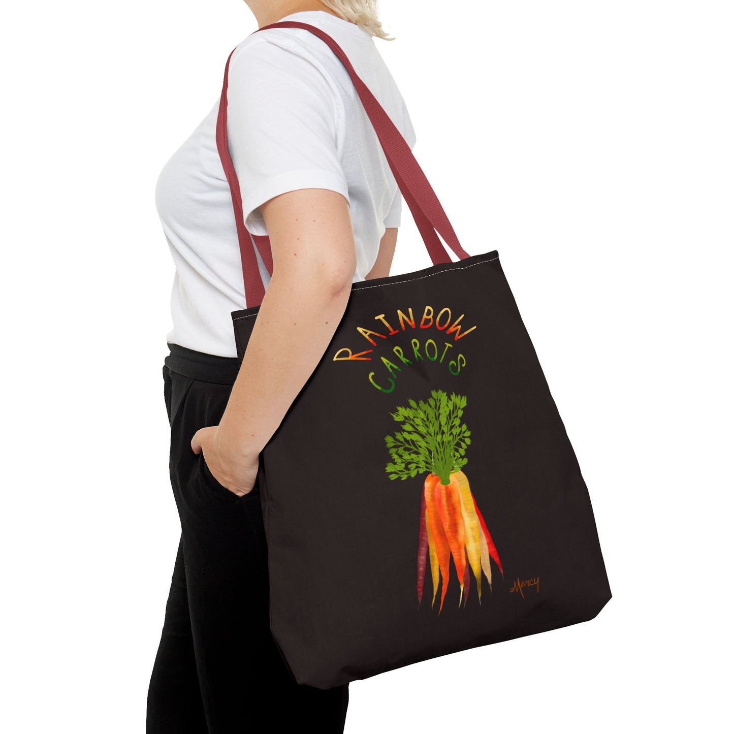 Rainbow Carrots Tote Bag