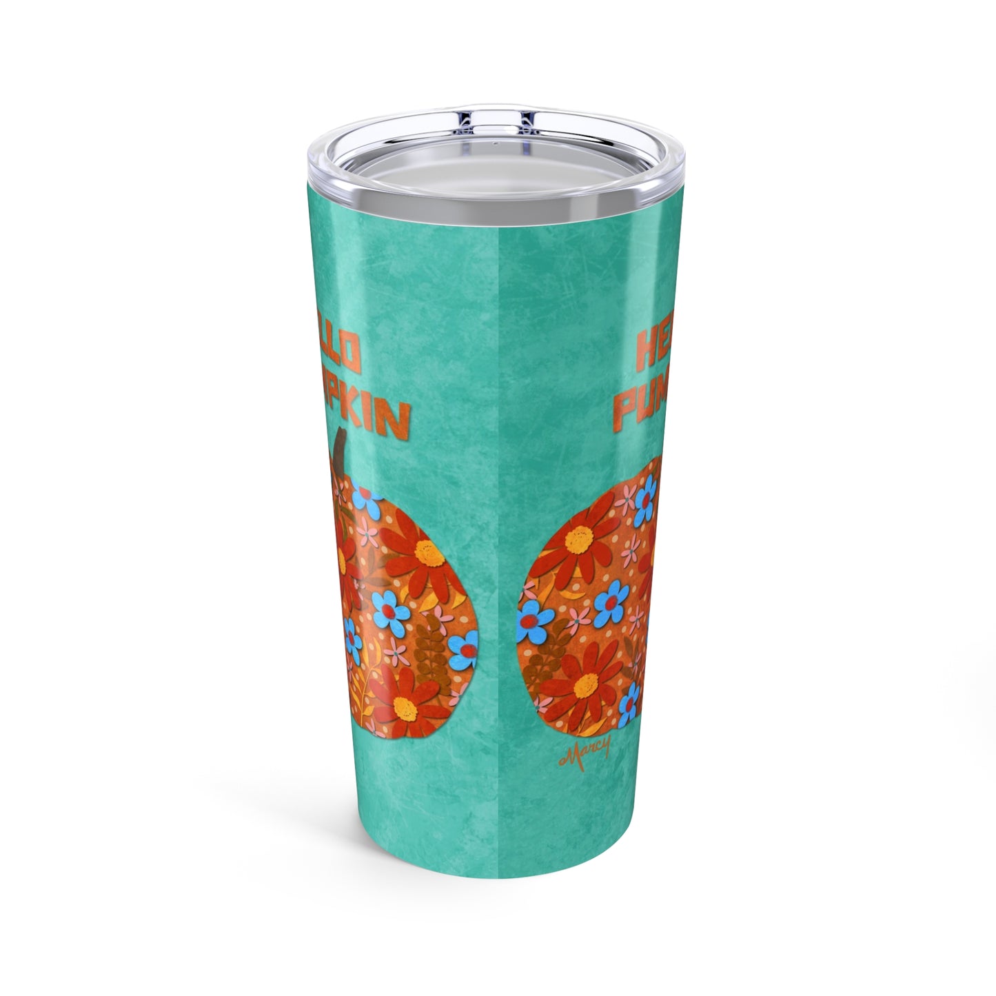 Hello Pumpkin Collage Tumbler