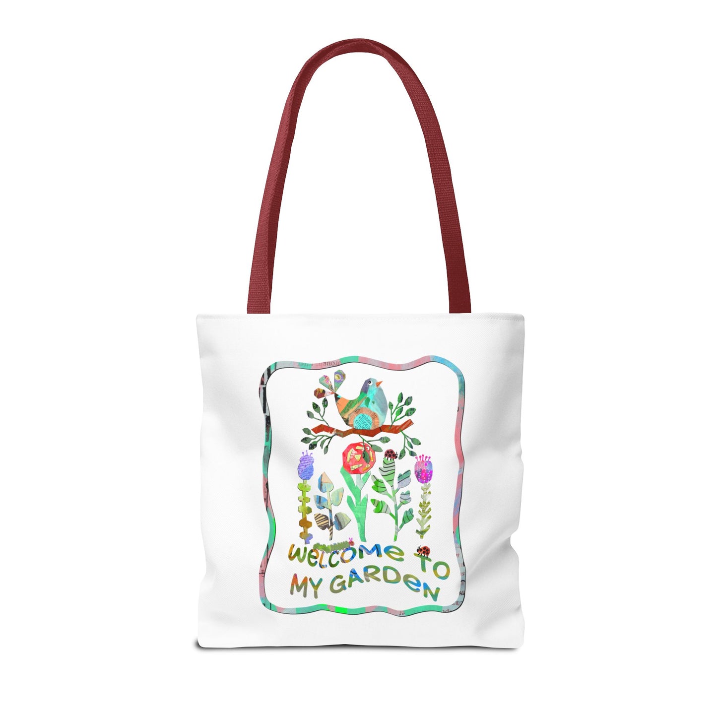 Welcome to My Garden Collage Tote Bag