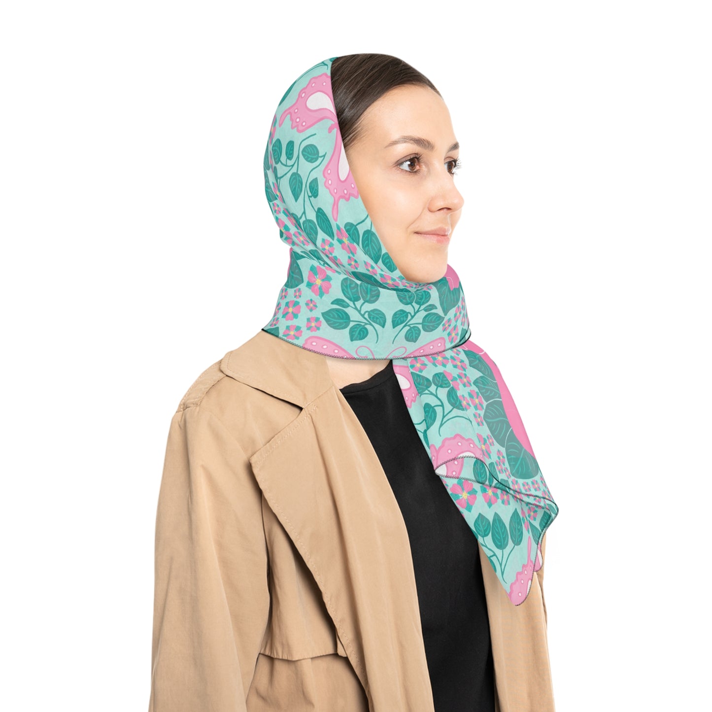 Bunnies & Butterflies Square Scarf