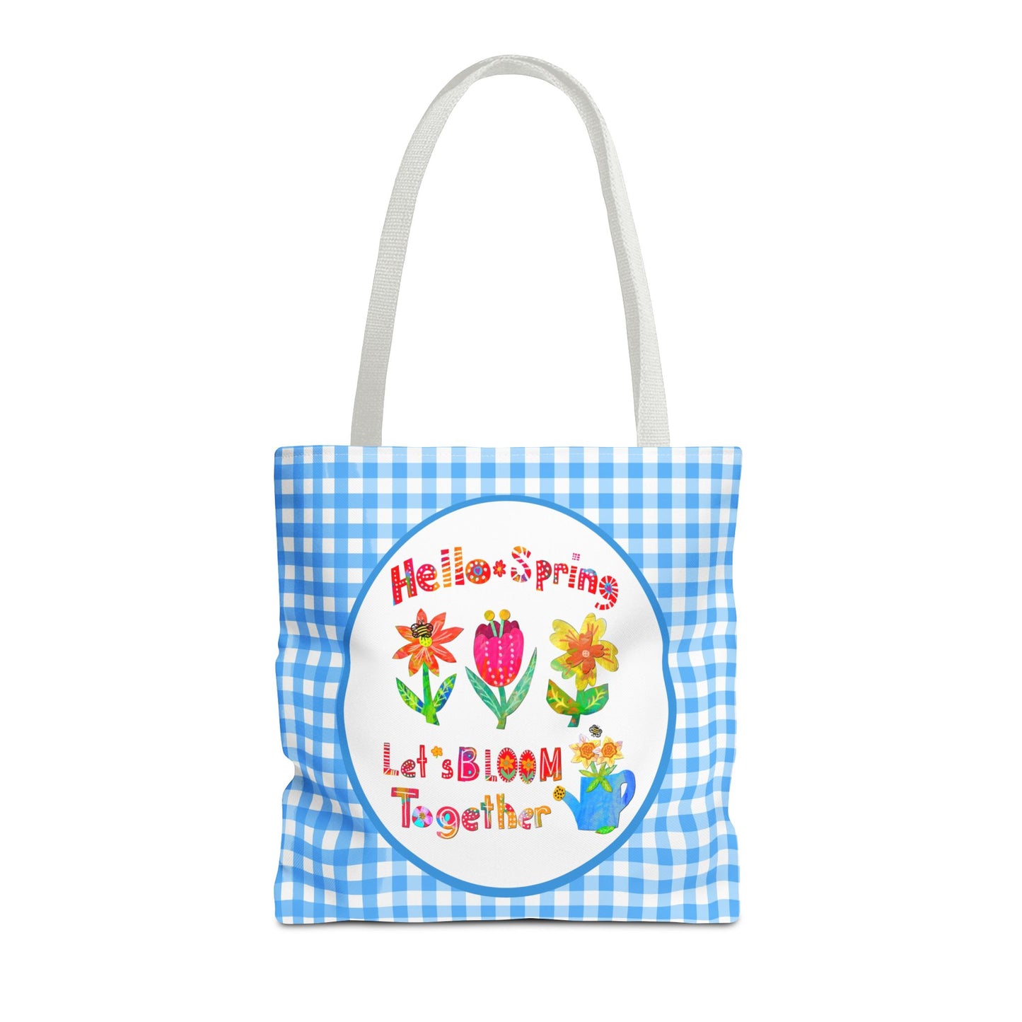 Hello Spring Collage Tote Bag