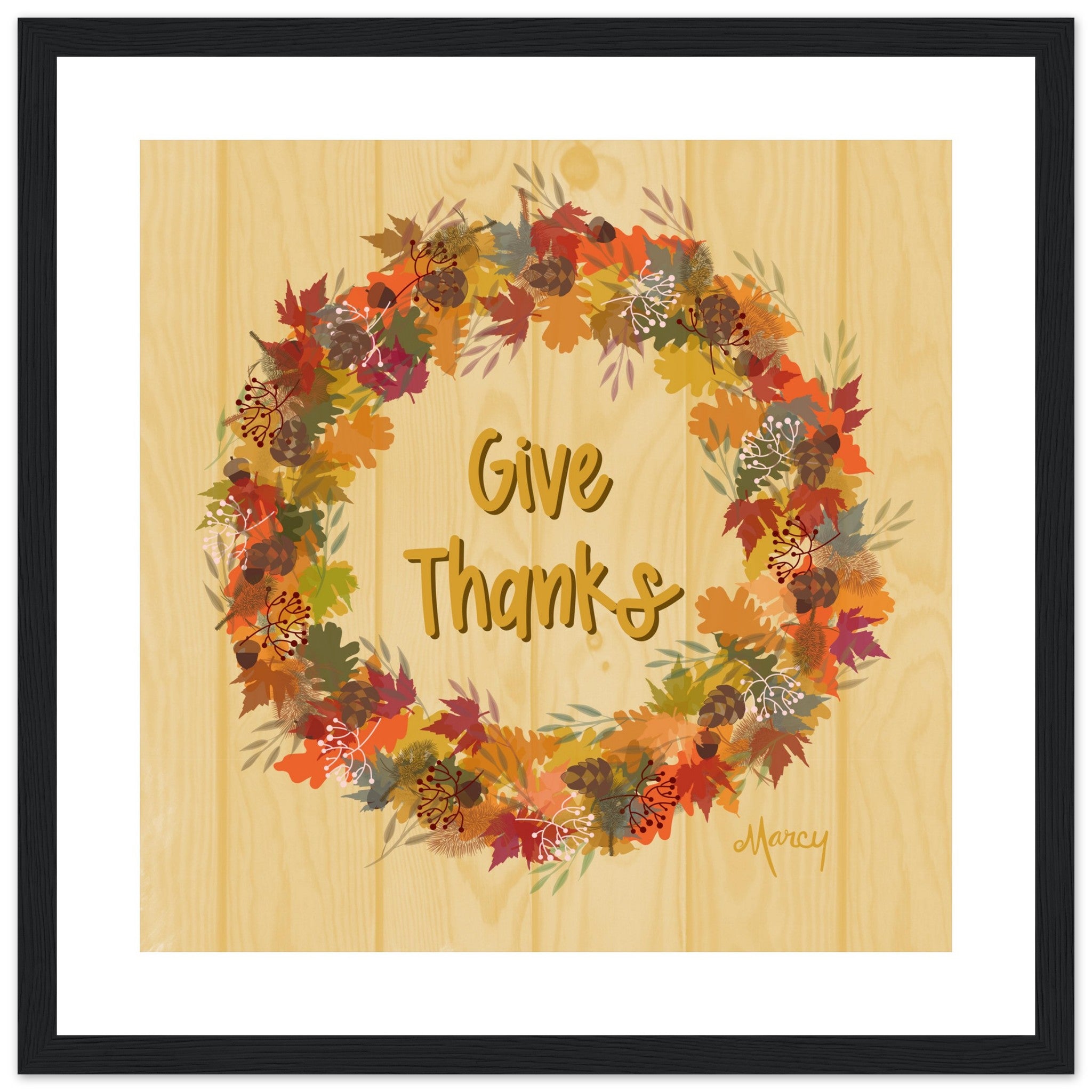 Outlets Give Thanks Fall Wreath