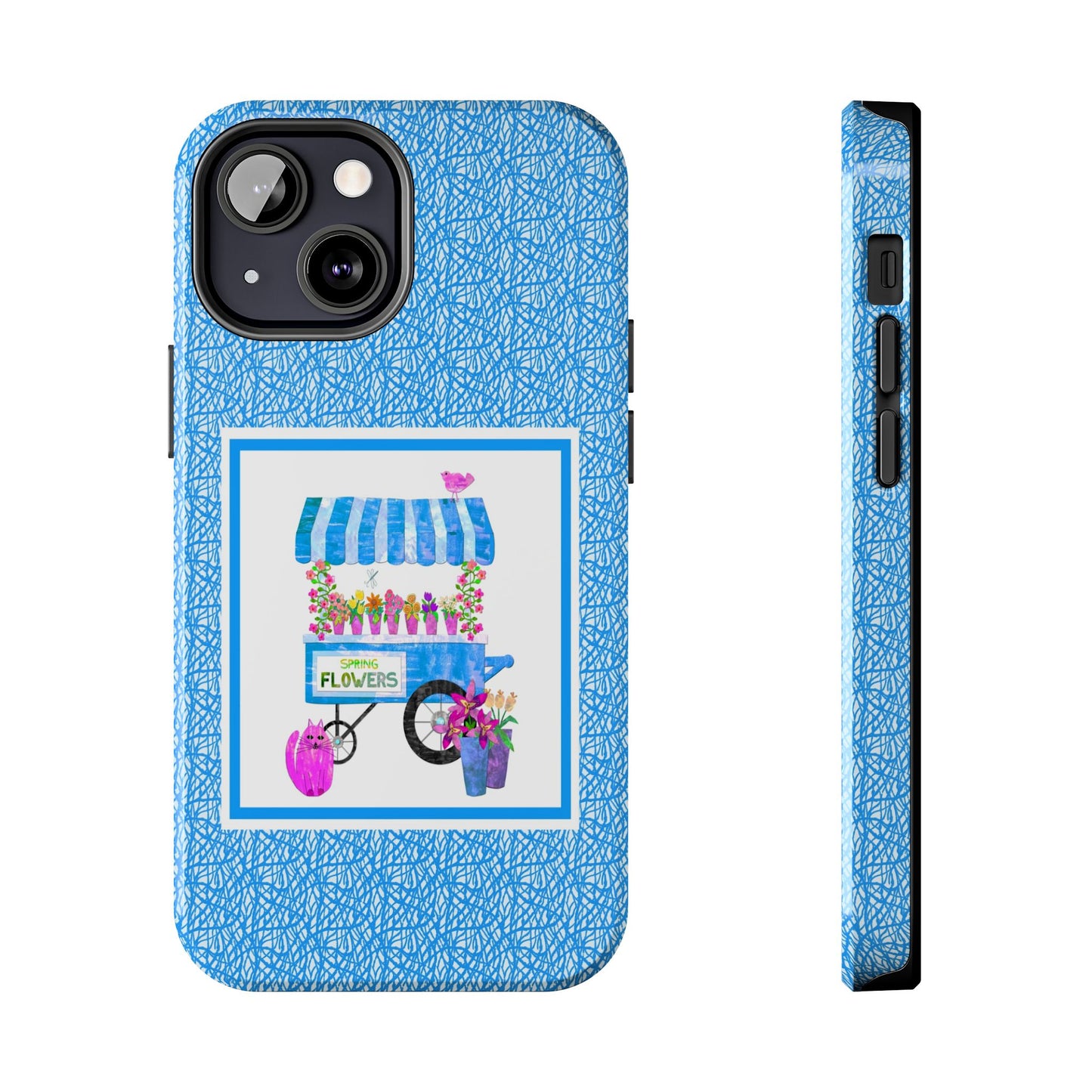 Spring Flower Cart Collage Tough Phone Cases