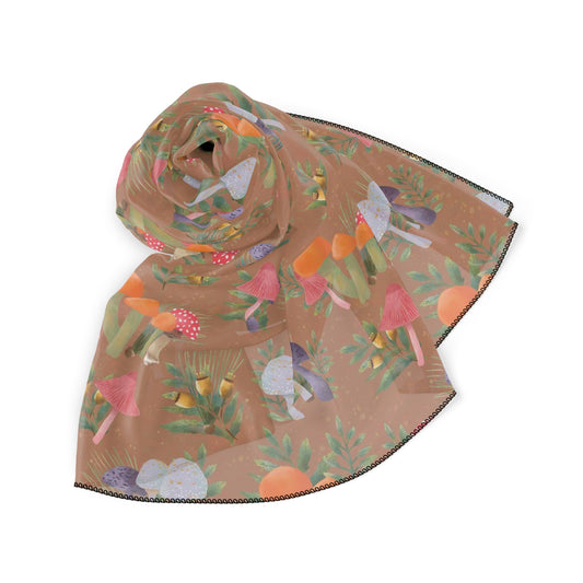 Mushrooms Square Poly Scarf