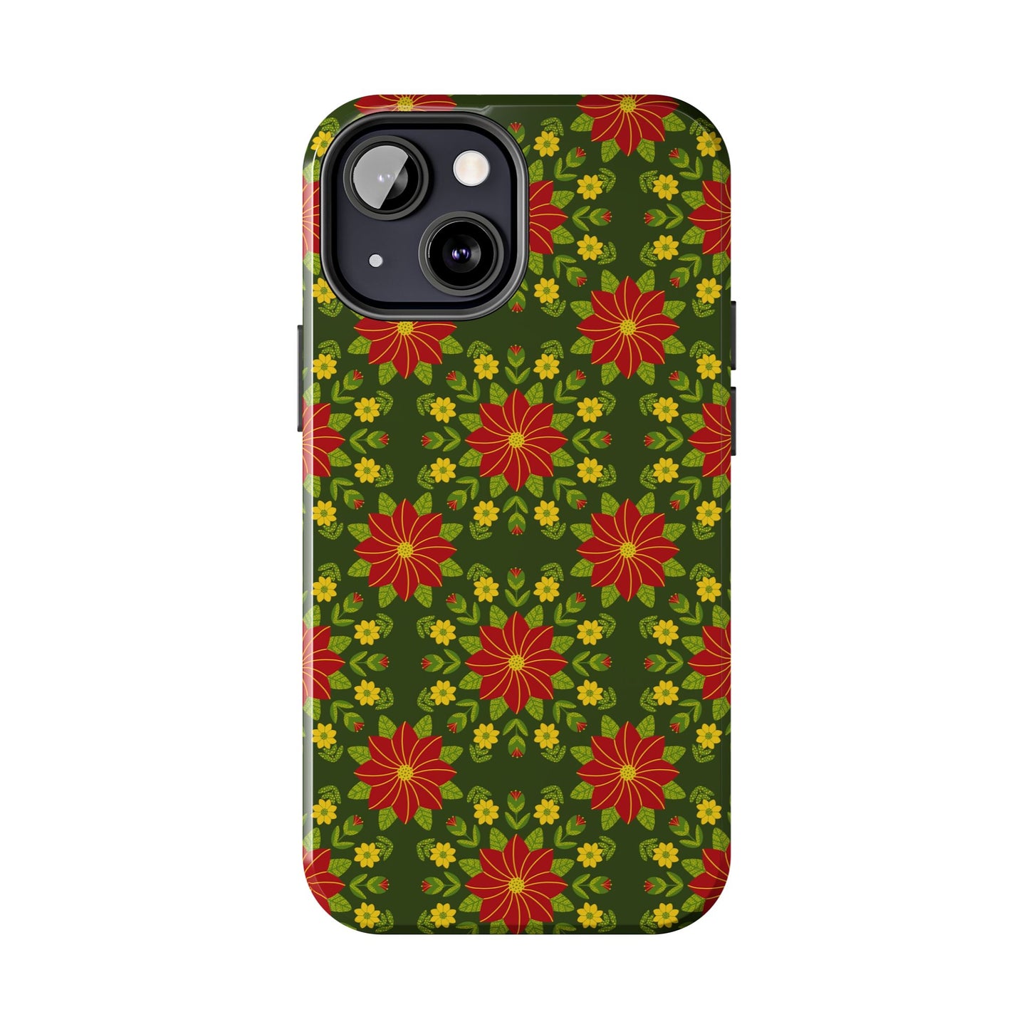 Poinsettias Tough Phone Cases