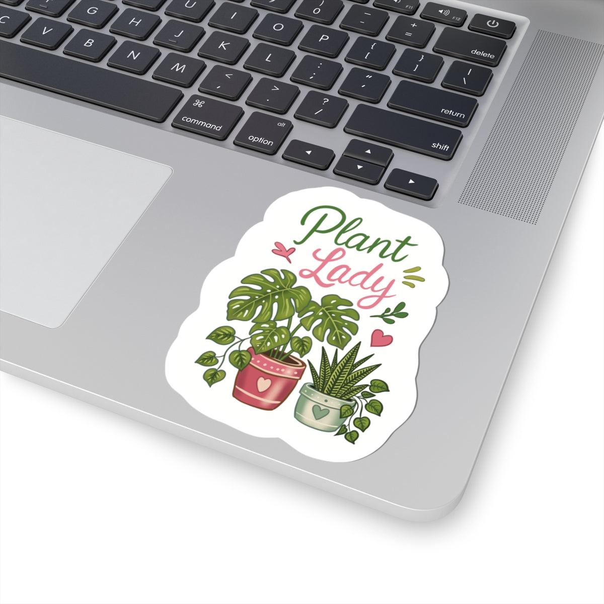 Plant Lady Kiss-Cut Sticker — Cute Potted Plants Vinyl Decal for Laptops & Water Bottles