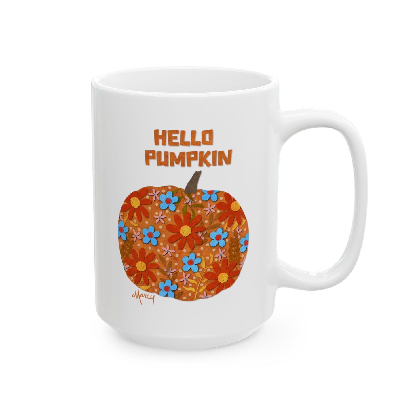 Hello Pumpkin Collage Ceramic Mug 11oz & 15oz